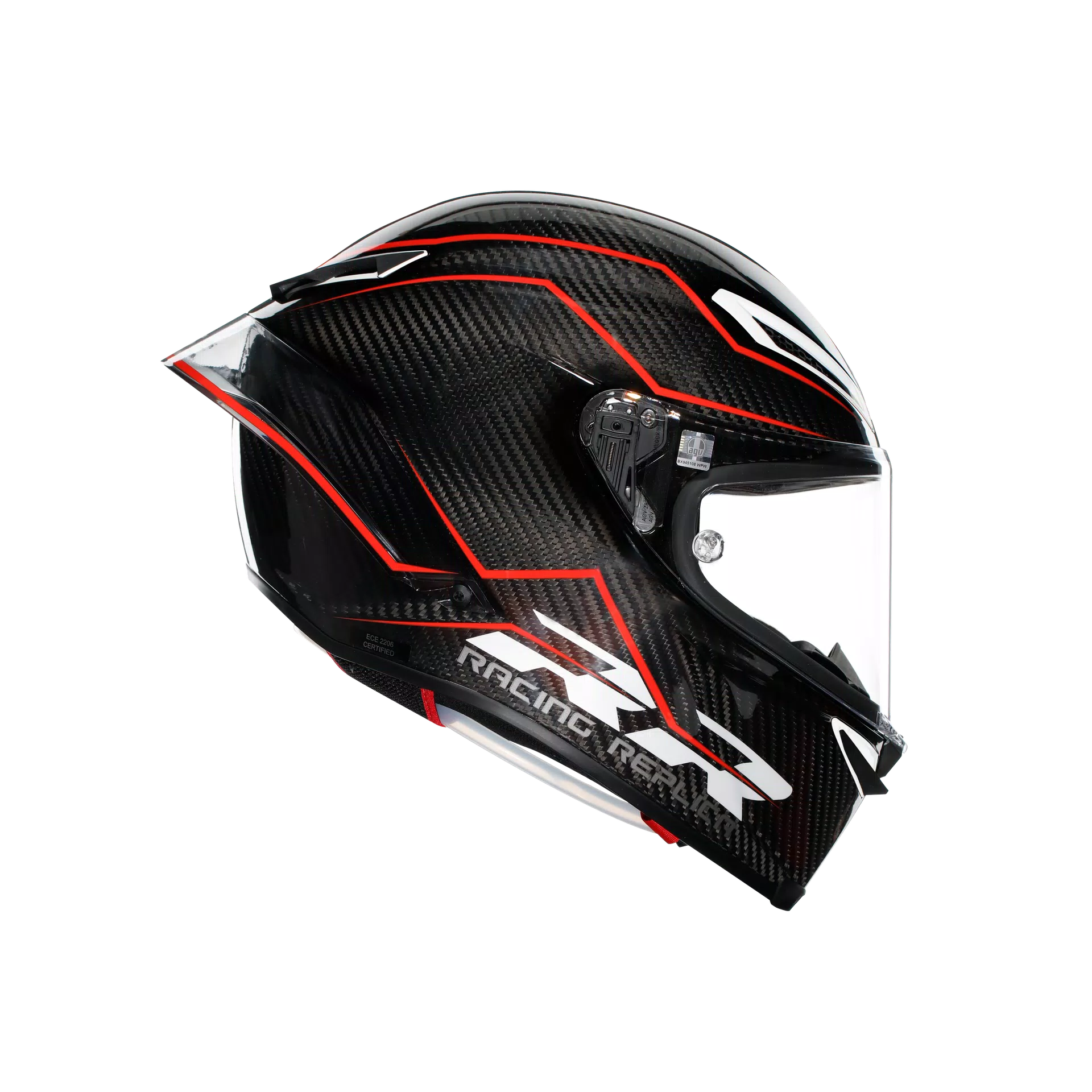 PISTA GP RR PERFORMANTE CARBON/RED - CASCO MOTO INTEGRALE E2206 DOT