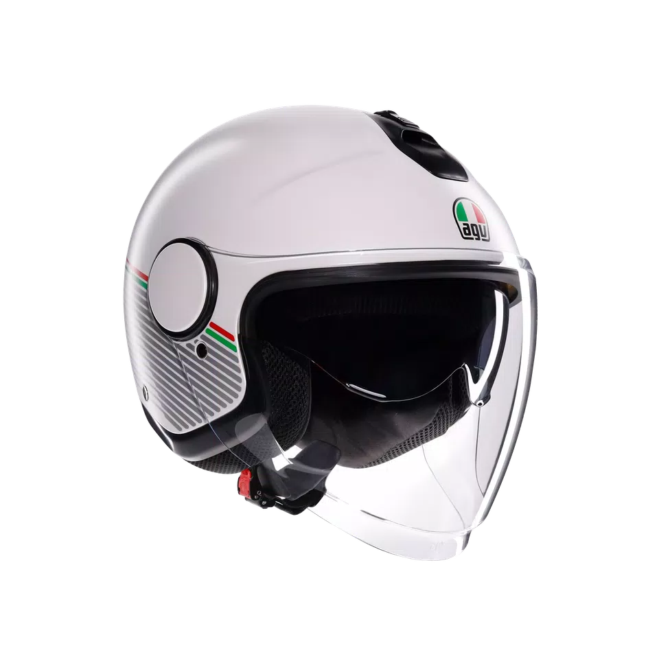 ETERES CAPOLIVERI MATT WHITE/ITALY - CASCO MOTO JET E2206