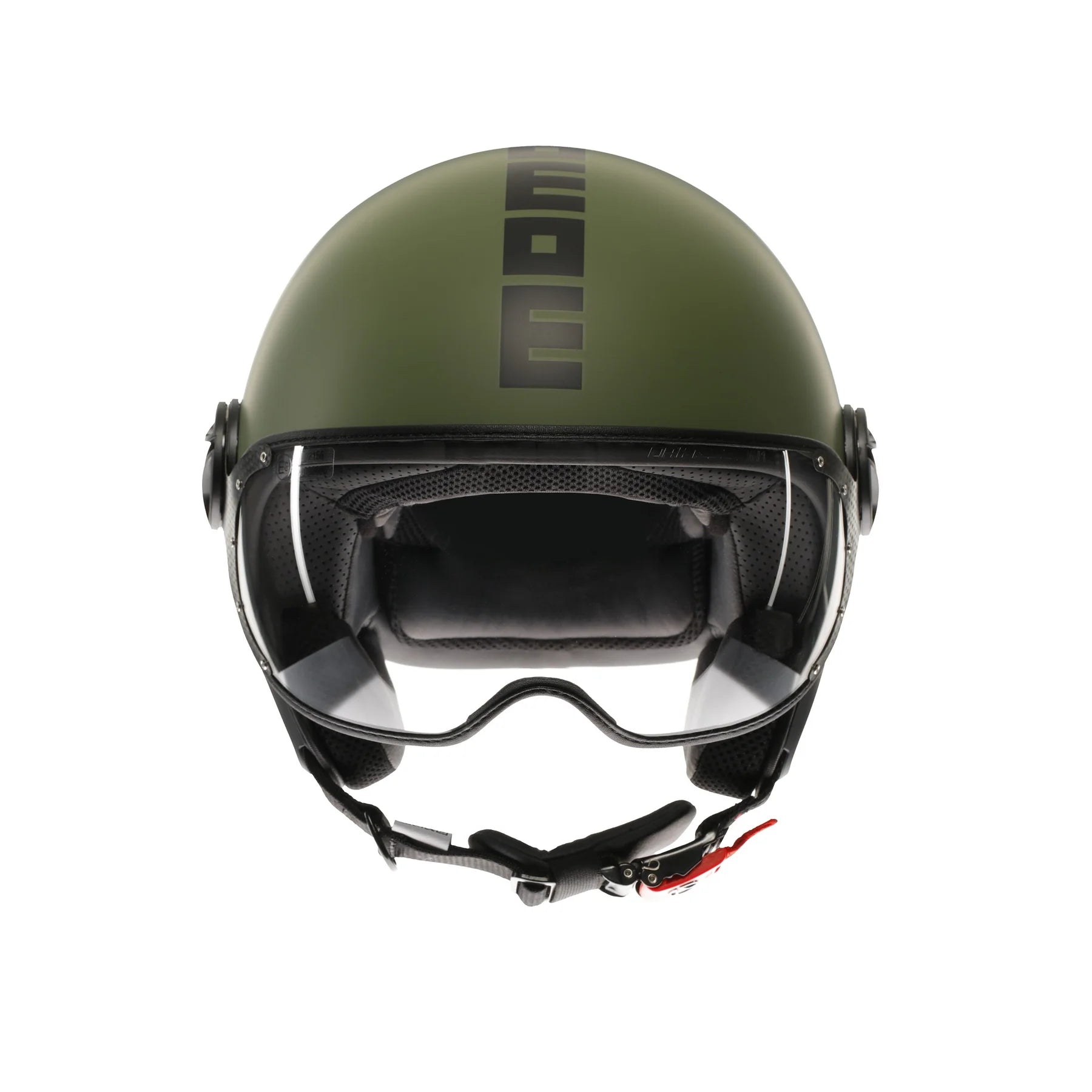 Casco moto jet FGTR CLASSIC Stripes E2206 Nero lucido / giallo fluo