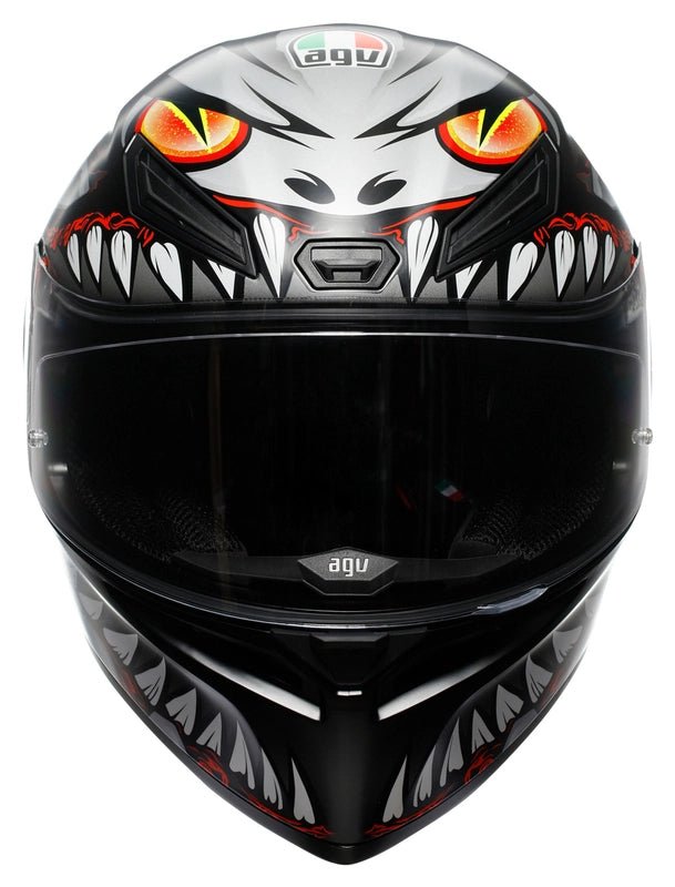 Casco Integrale AGV K1S LYZARD MATT BLACK/GREY/RED - G-Moto