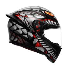 Casco Integrale AGV K1S LYZARD MATT BLACK/GREY/RED - G-Moto