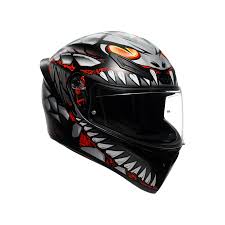 Casco Integrale AGV K1S LYZARD MATT BLACK/GREY/RED - G-Moto