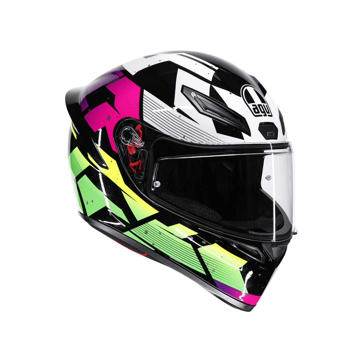 Casco Integrale AGV K1S PUNKPULSE BLACK/PURPLE/LIME - G-Moto