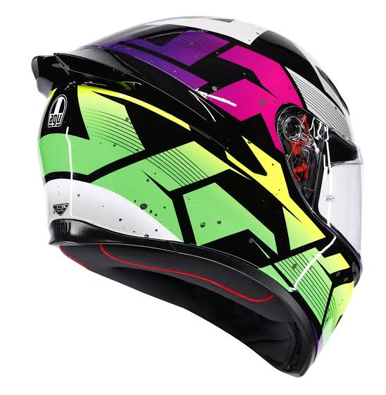 Casco Integrale AGV K1S PUNKPULSE BLACK/PURPLE/LIME - G-Moto