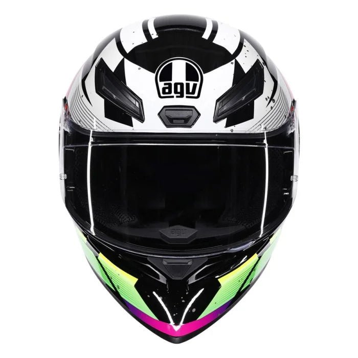 Casco Integrale AGV K1S PUNKPULSE BLACK/PURPLE/LIME - G-Moto