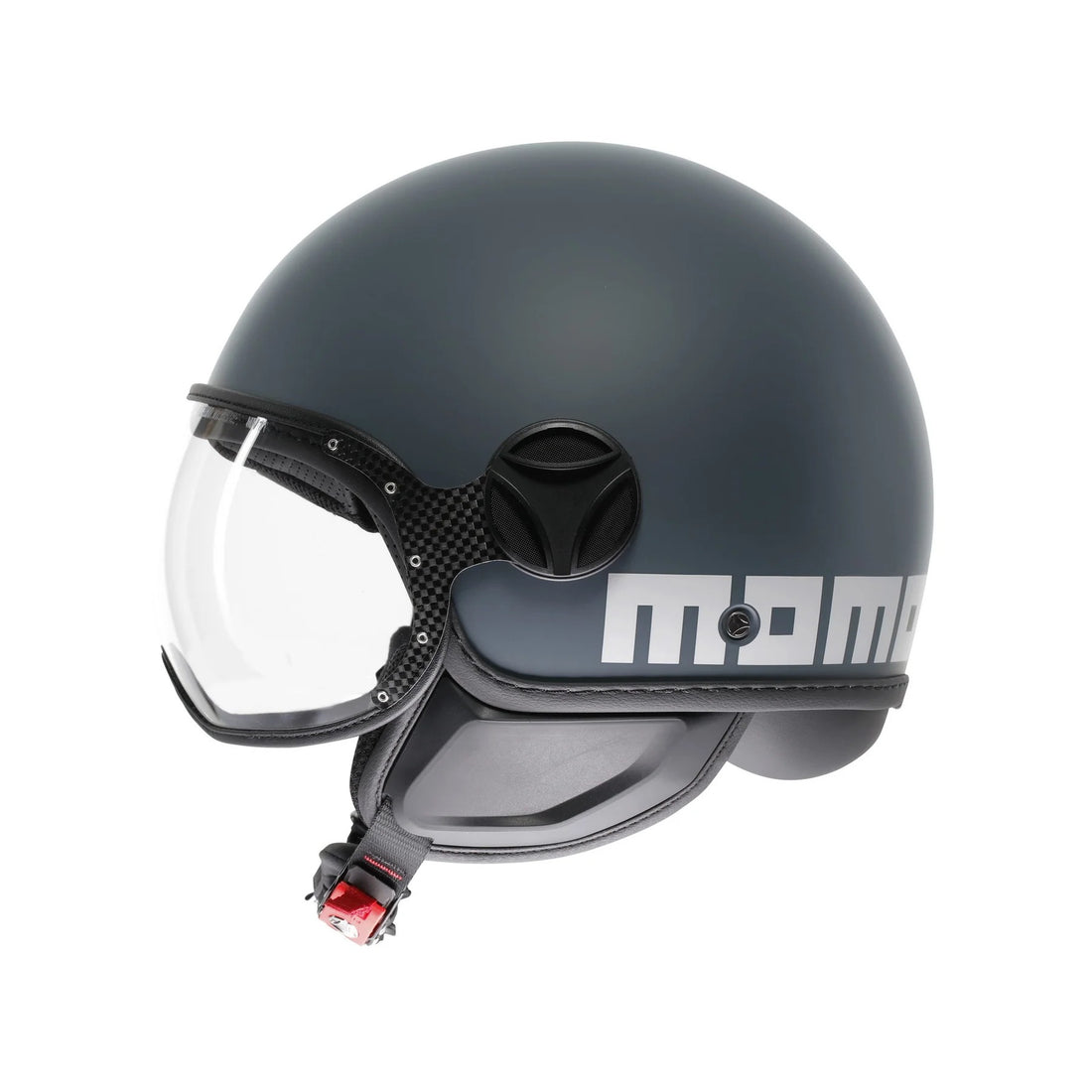 Casco moto jet FGTR CLASSIC Candy E2206 Grigio ottanio / bianco