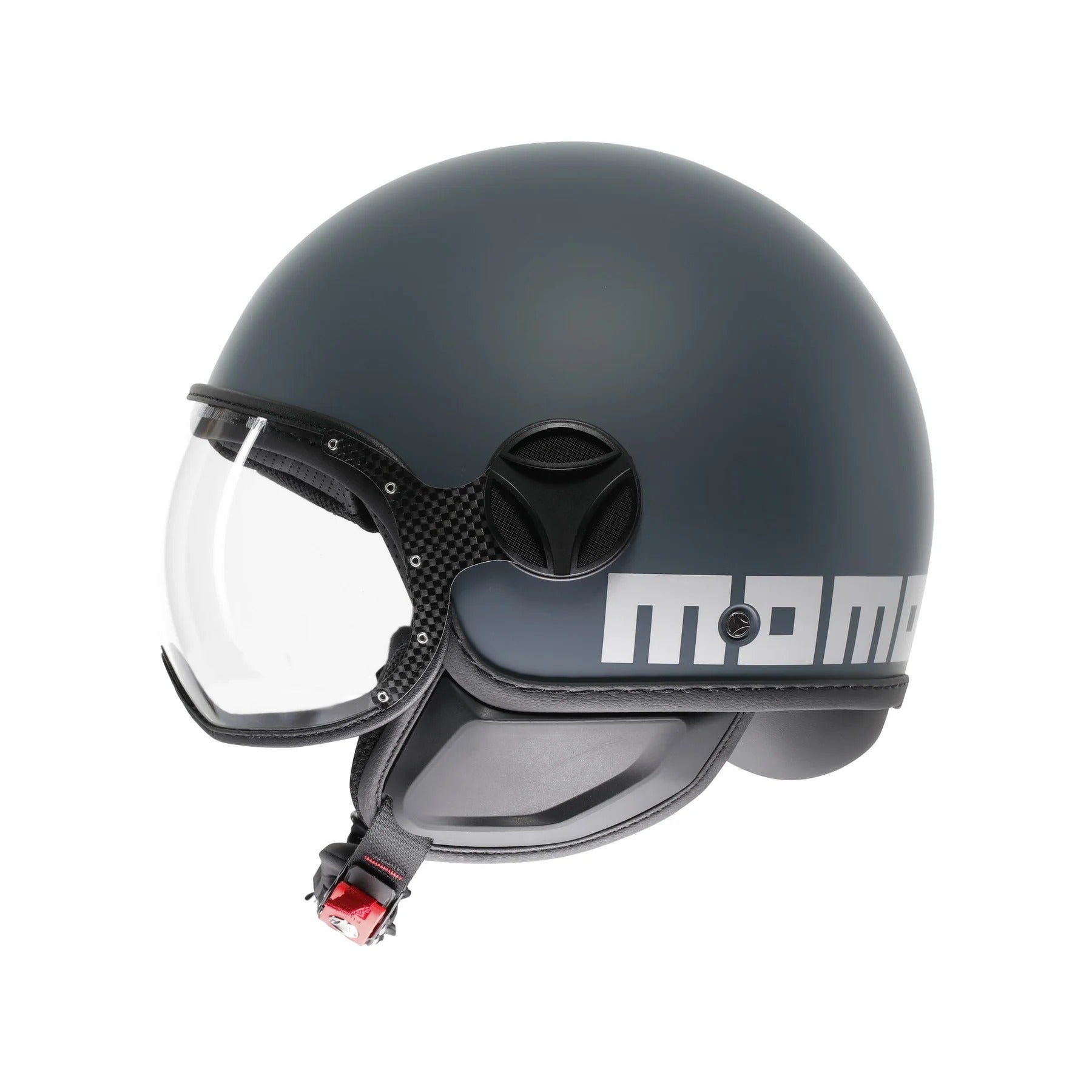 Casco moto jet FGTR CLASSIC Candy E2206 Grigio ottanio / bianco