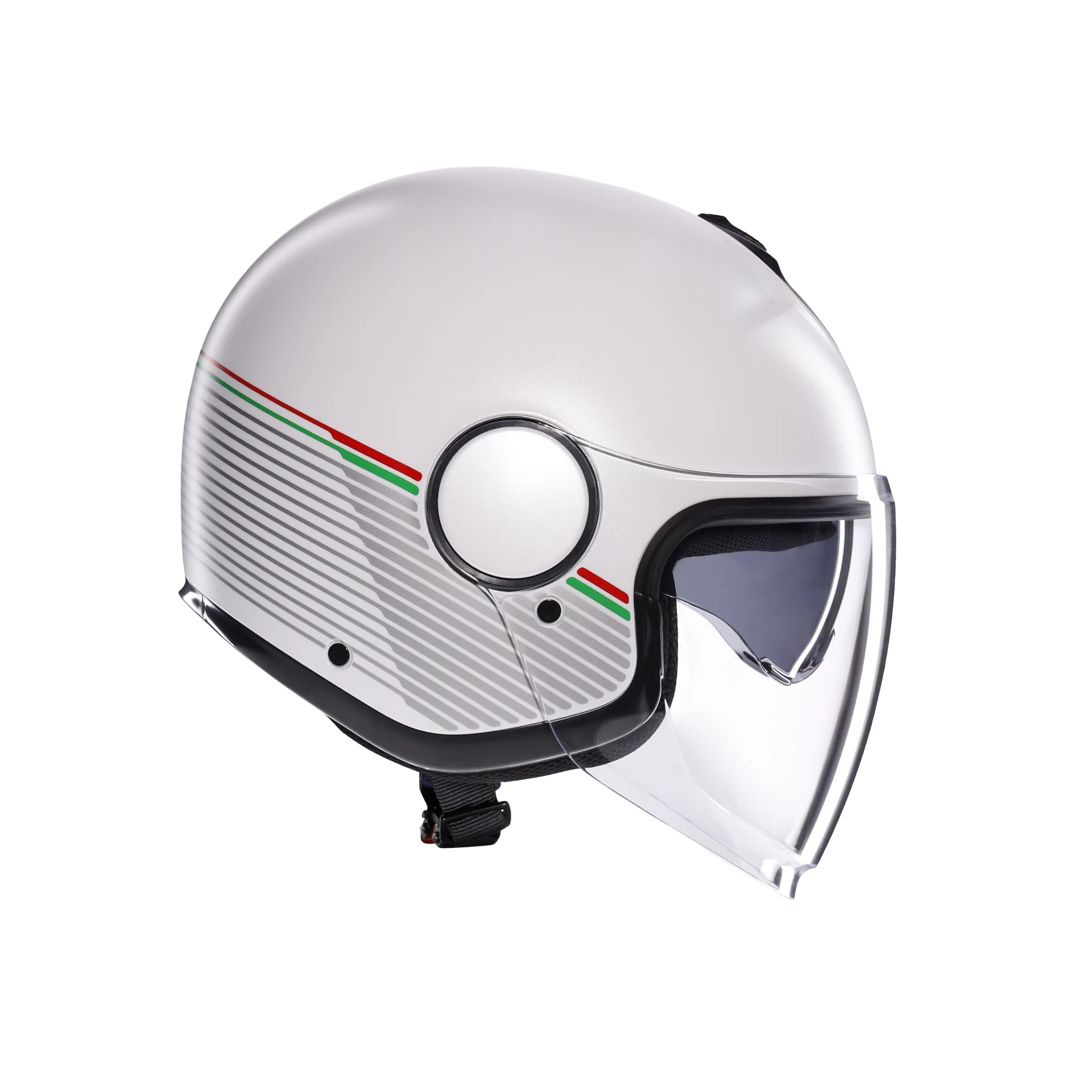 ETERES CAPOLIVERI MATT WHITE/ITALY - CASCO MOTO JET E2206