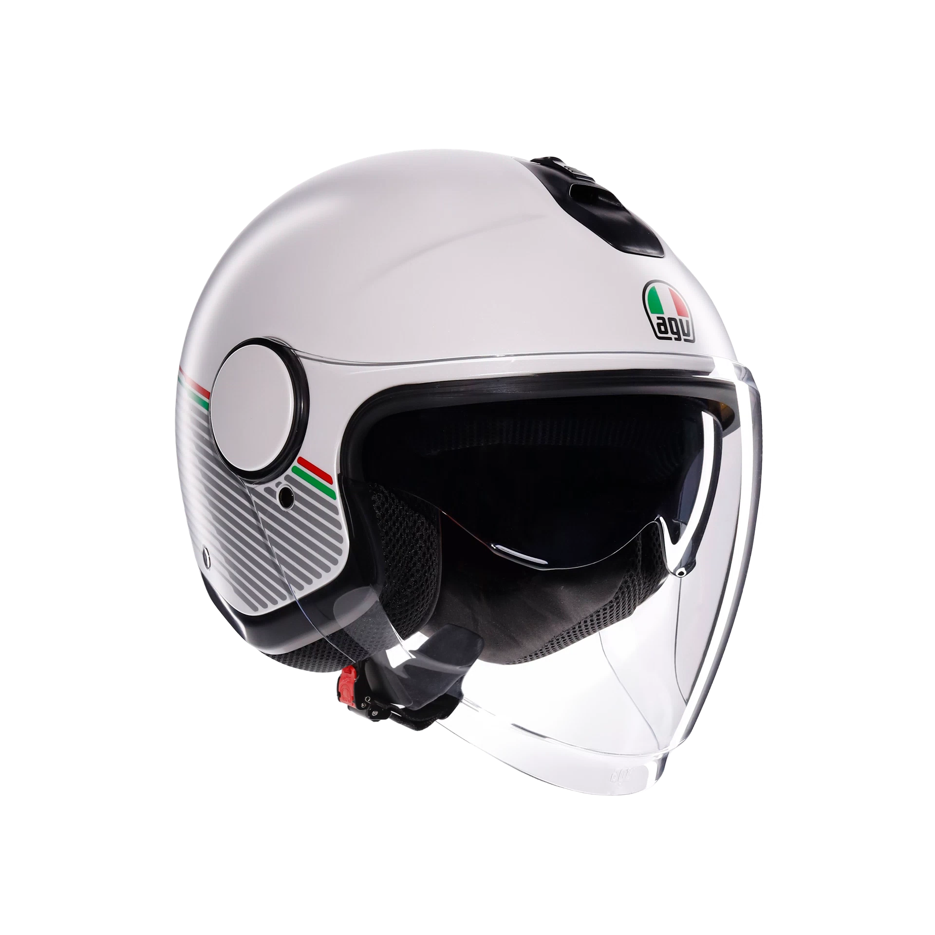 ETERES CAPOLIVERI MATT WHITE/ITALY - CASCO MOTO JET E2206